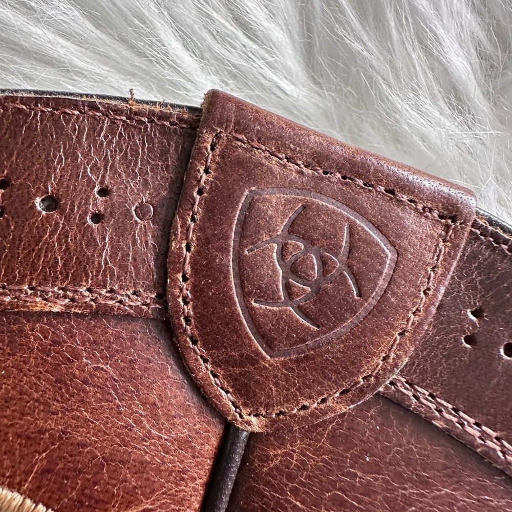 Ariat Boots Rawhide Leather Western Cowboy Groomsman SquareToe #10010953 Mens 13 - Picture 4 of 12